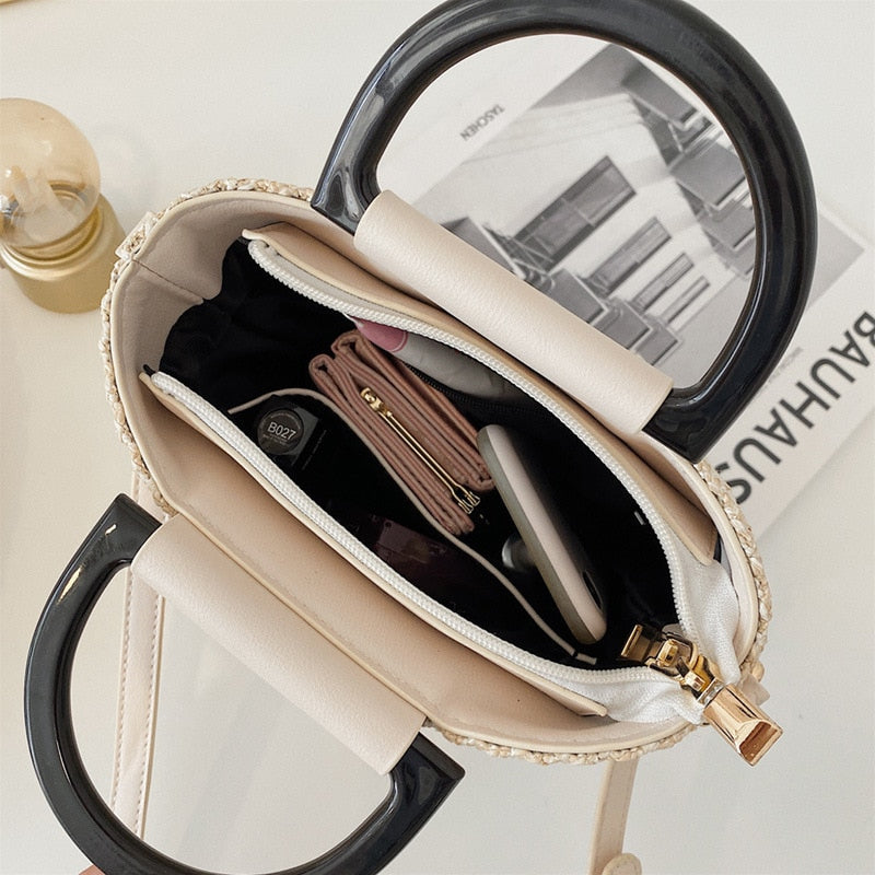 Small Straw Bag Handbags Crossbody Bag