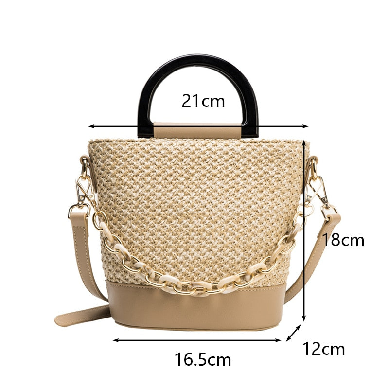 Small Straw Bag Handbags Crossbody Bag