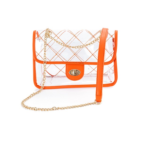 HIGH QUALITY QUILTED CLEAR PVC BAG