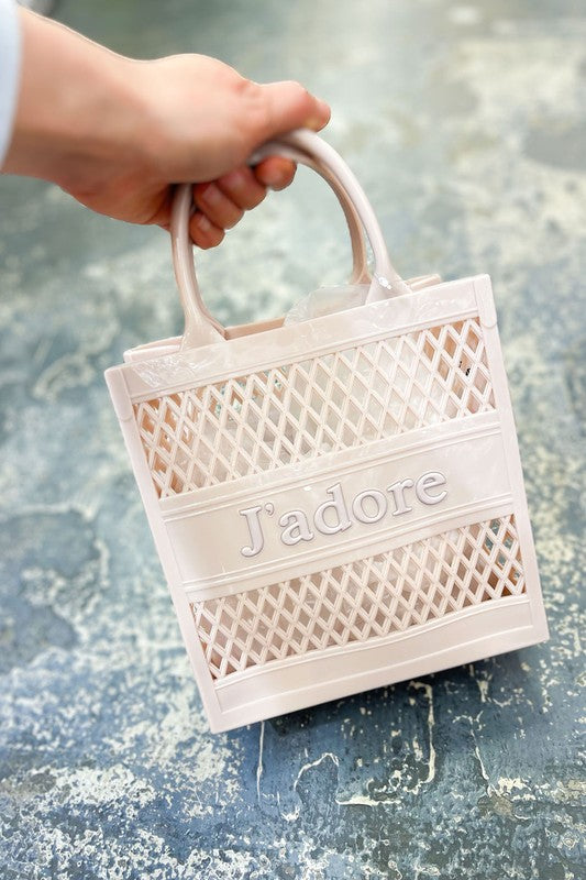 FISH NET PICNIC BUCKET STYLE HAND JELLY BAG