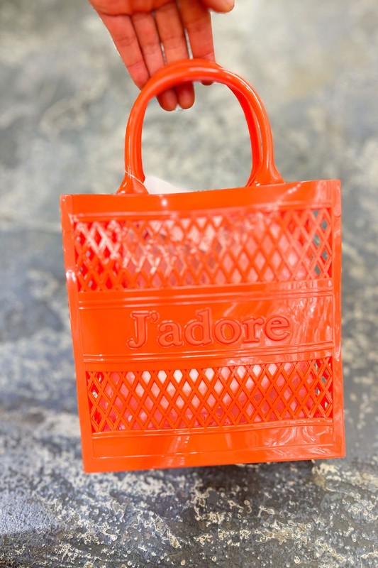FISH NET PICNIC BUCKET STYLE HAND JELLY BAG