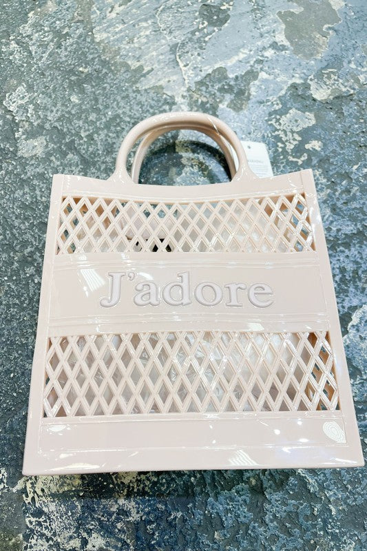 FISH NET PICNIC BUCKET STYLE HAND JELLY BAG