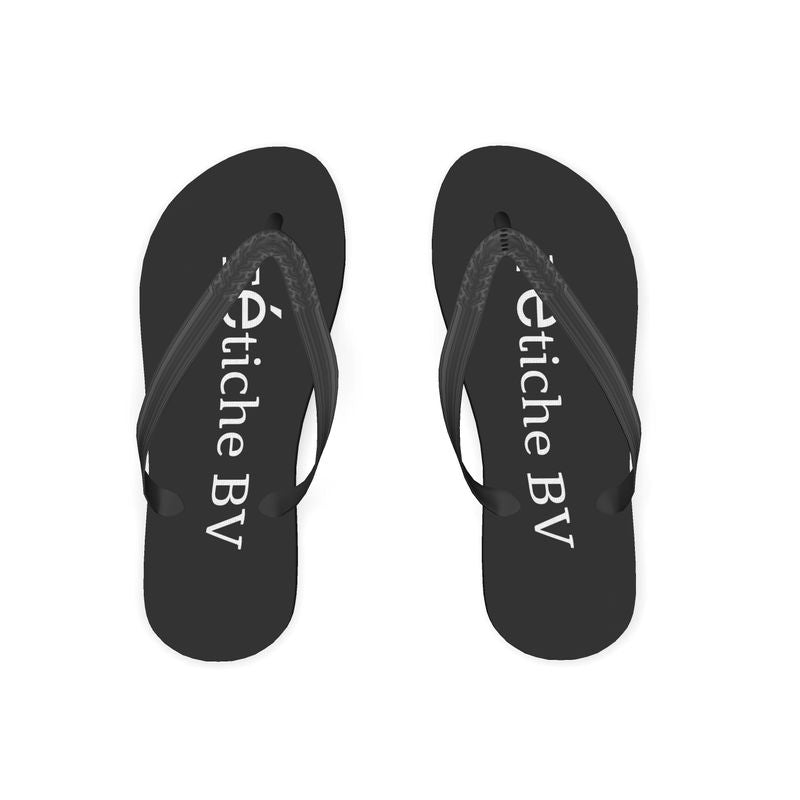 FÉTICHE BV Black Signature Unisex Flip Flops