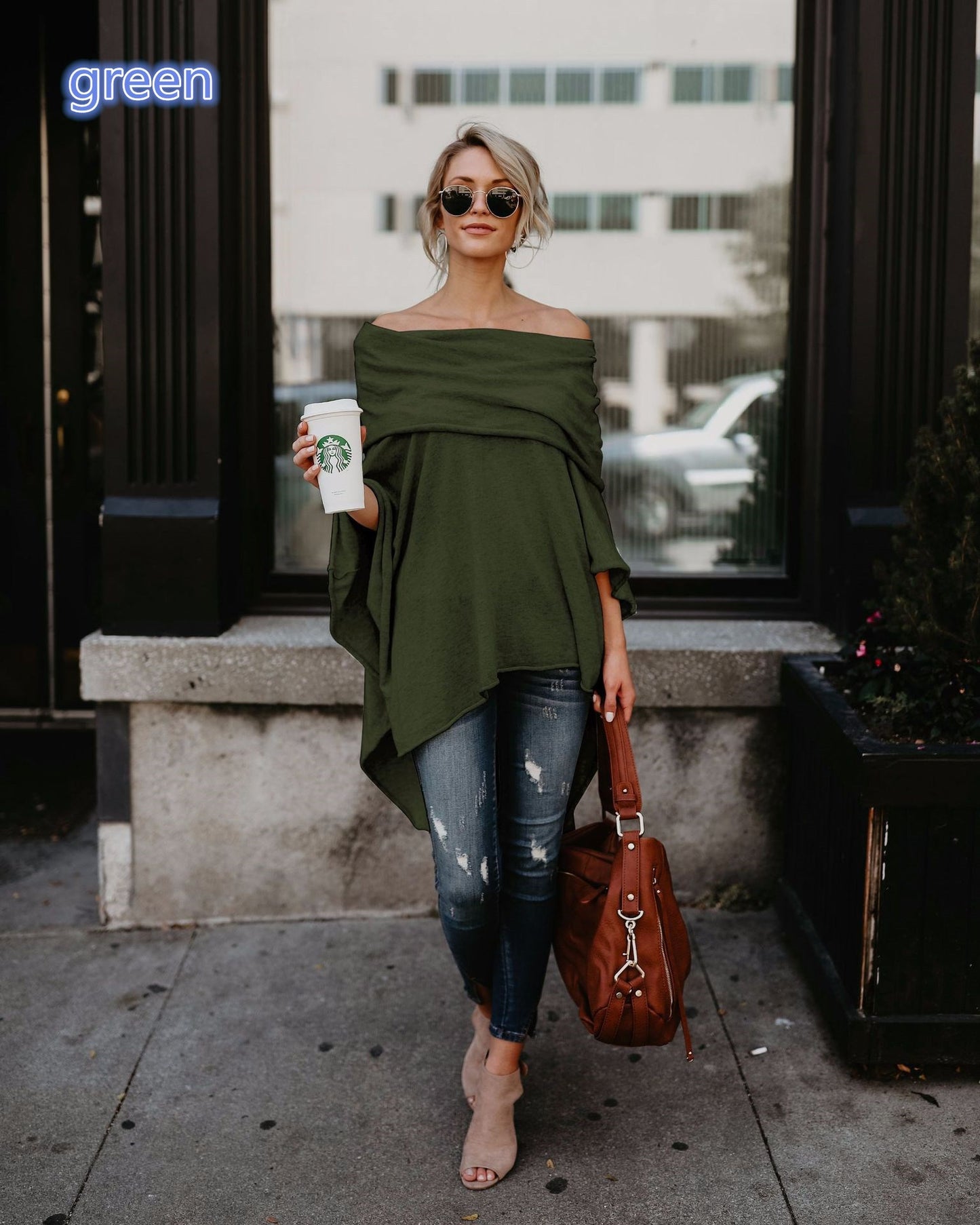 Ladies Off-the-shoulder top T-shirt
