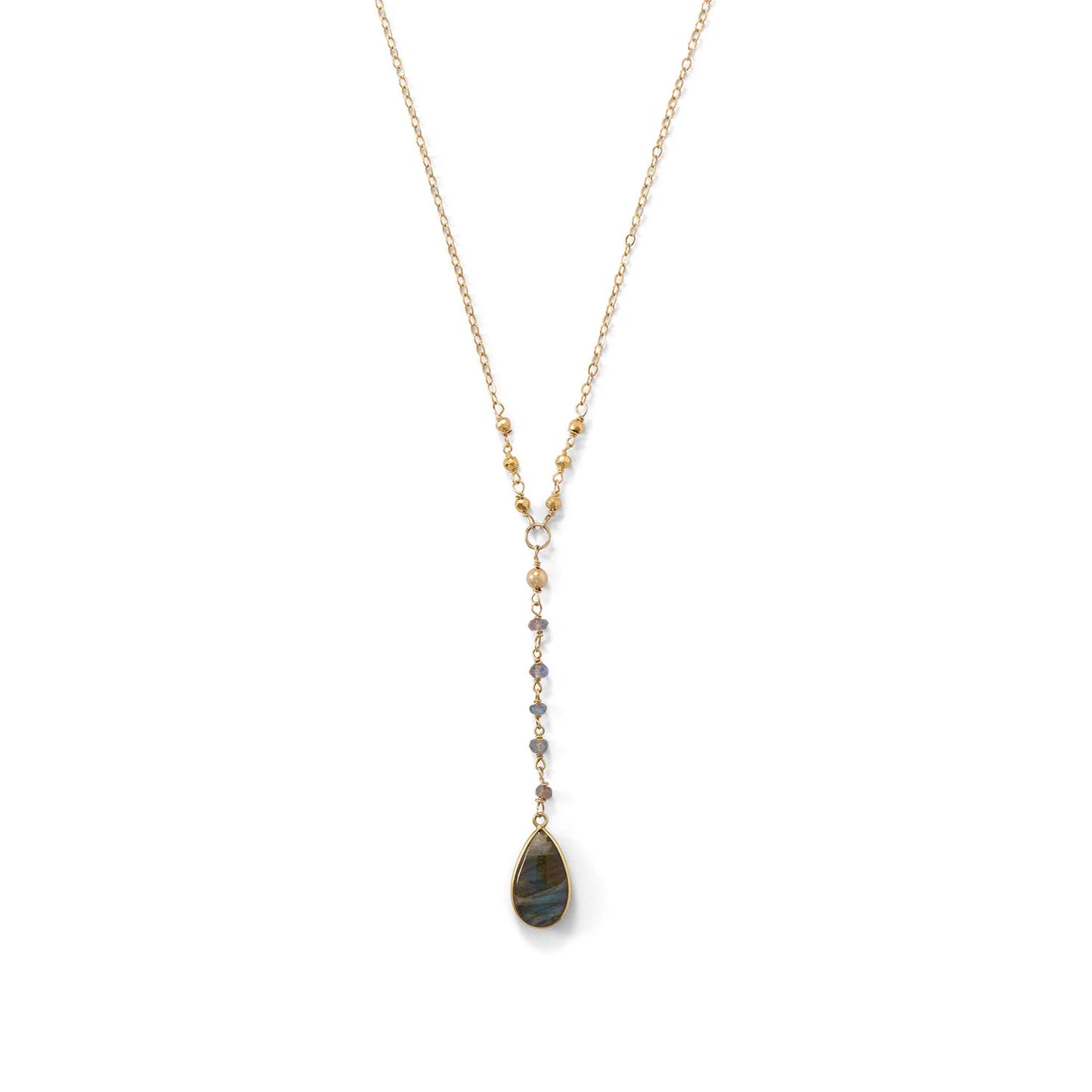 Labradorite Drop Necklace