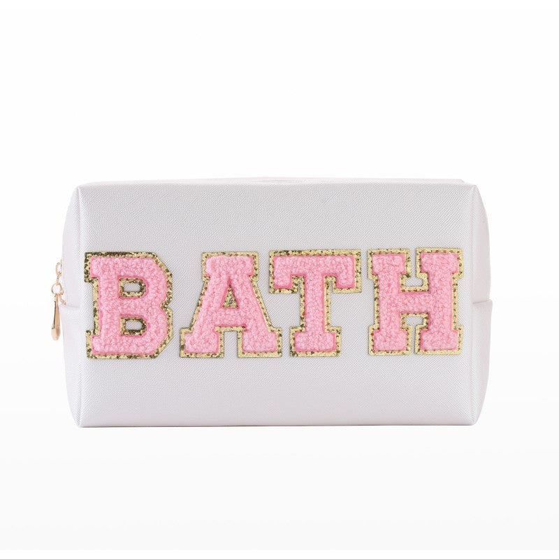 Embroidery Letter Makeup Outdoor Travel Toiletry Bag
