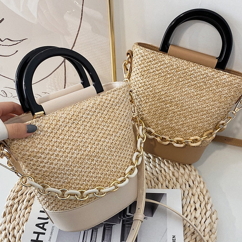 Small Straw Bag Handbags Crossbody Bag