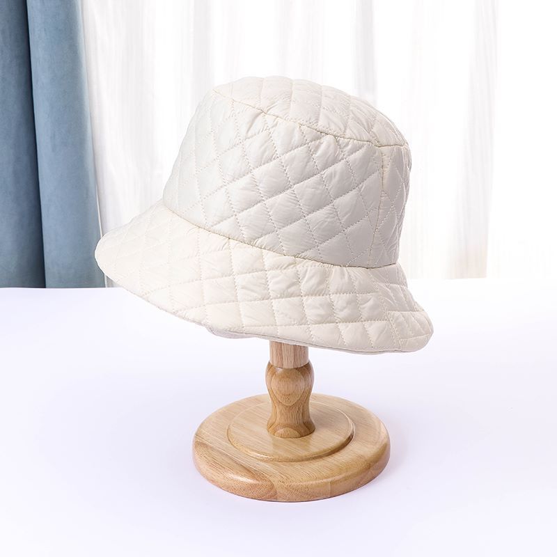 Autumn And Winter British Fashion Down Jacket Cotton Outdoor Minimalist Diamond Hat