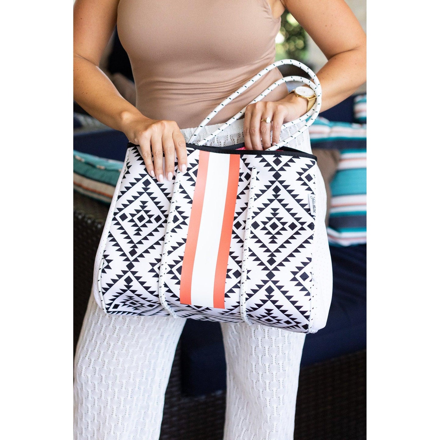 Ready to Ship | The Heidi Aztec Neoprene Bag