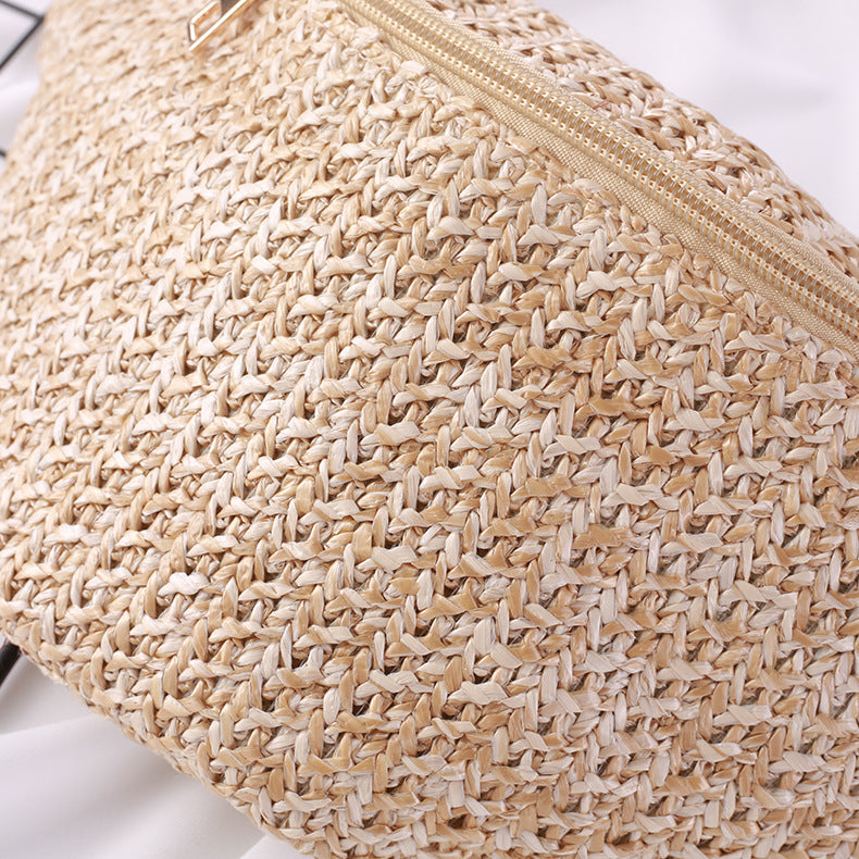 Fashion Crossbody One-shoulder Knitted Mini Waist Bag Women