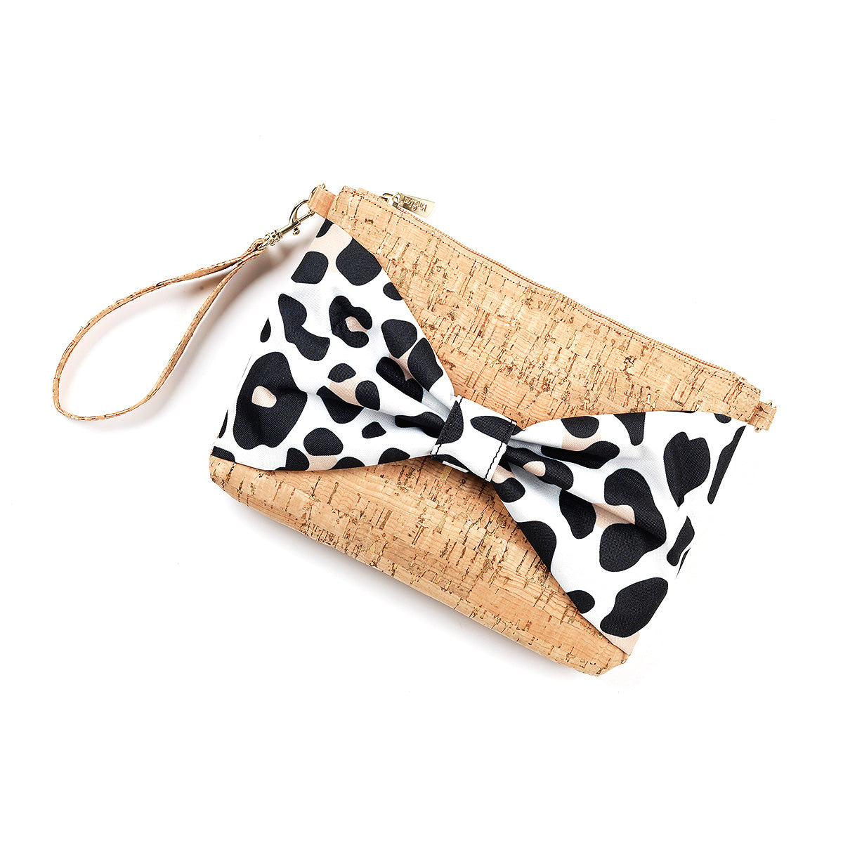 Catwalk Bow Cork Wristlet