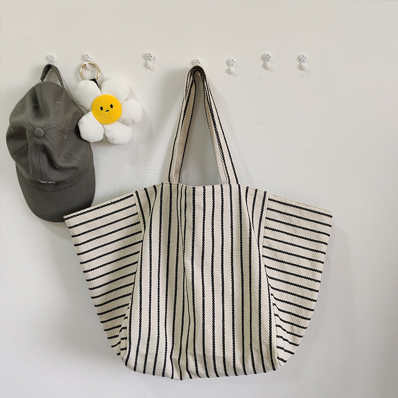 Striped Canvas Bag