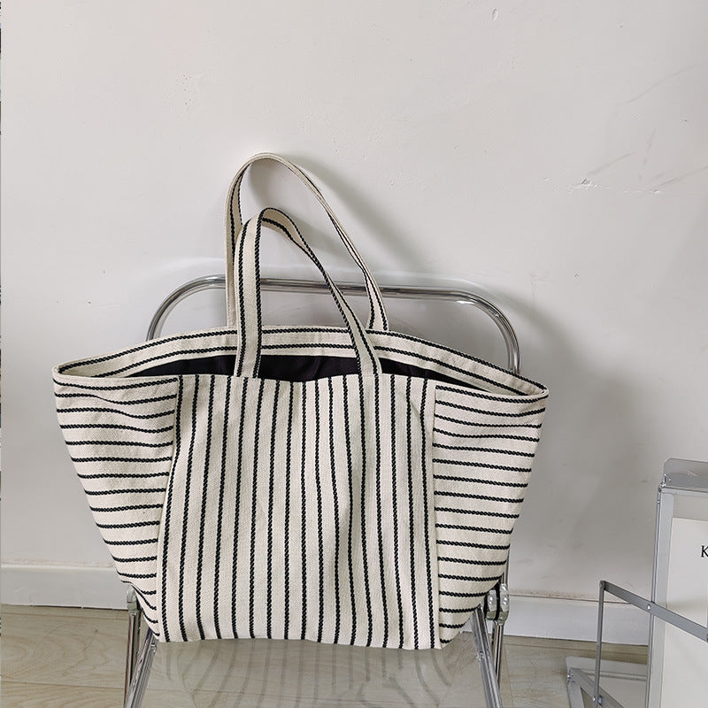 Striped Canvas Bag