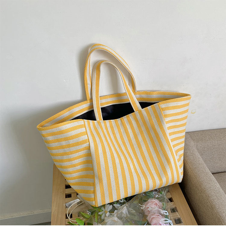 Striped Canvas Bag