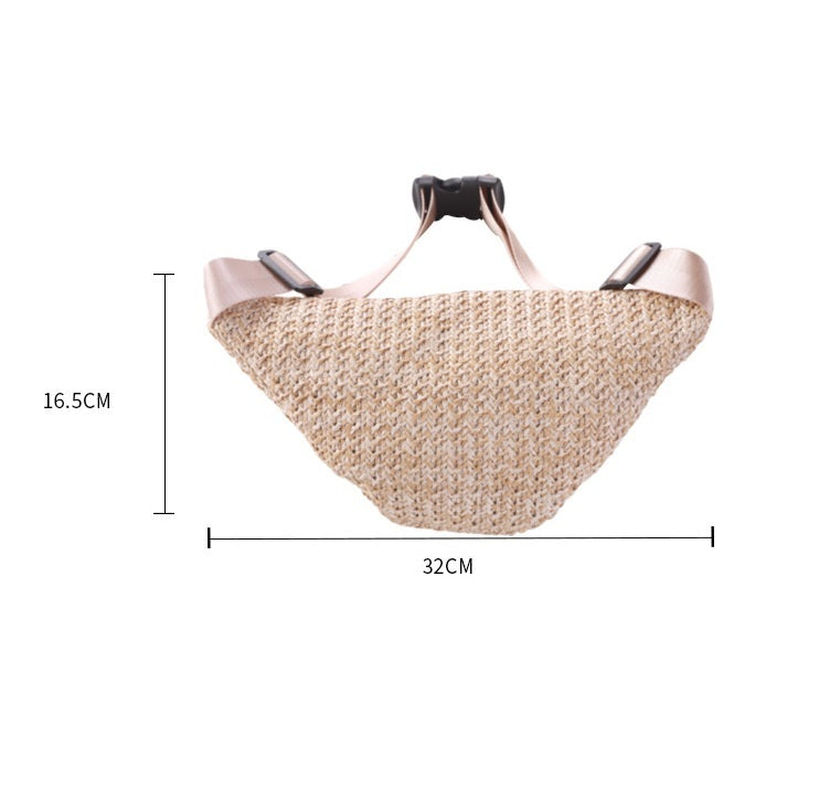 Fashion Crossbody One-shoulder Knitted Mini Waist Bag Women