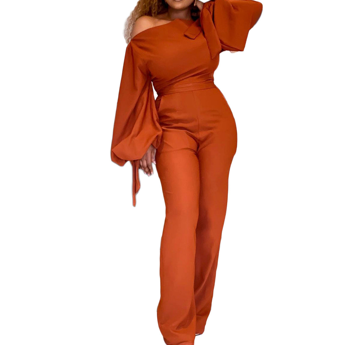 Women's African Off-the-shoulder Jumpsuit