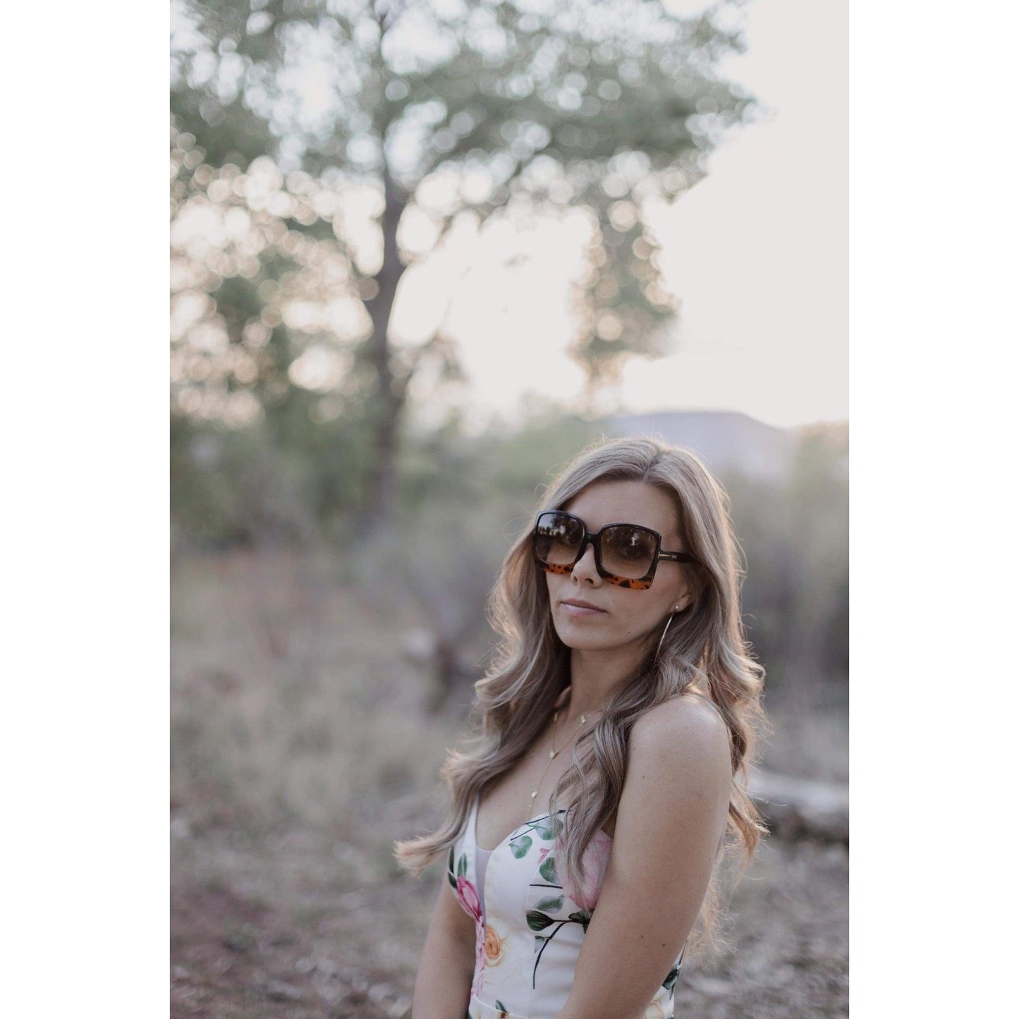Megan Oversized Gradient Sunglasses