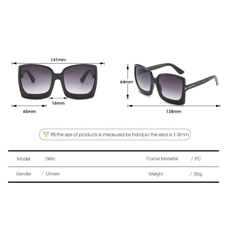 Megan Oversized Gradient Sunglasses