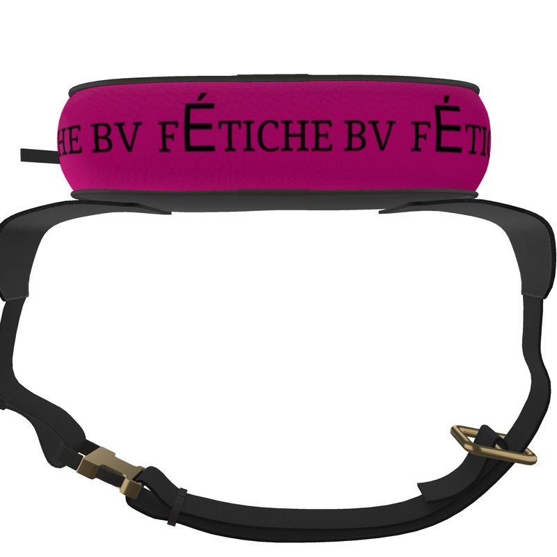 FÉTICHE BV  BLack & Hot PInk Signature  Leather Belt Bag