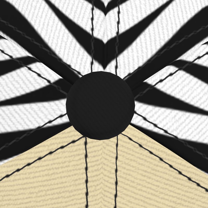 FÉTICHE BV Zebra Pattern Designer Cap (Ivory)