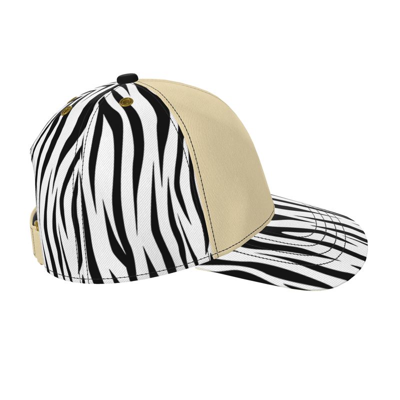 FÉTICHE BV Zebra Pattern Designer Cap (Ivory)