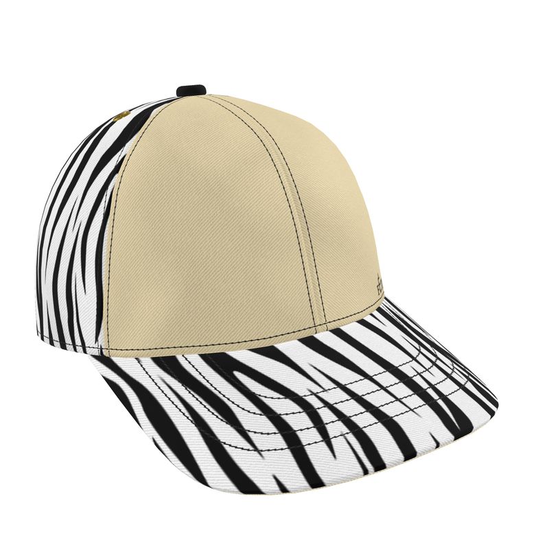 FÉTICHE BV Zebra Pattern Designer Cap (Ivory)