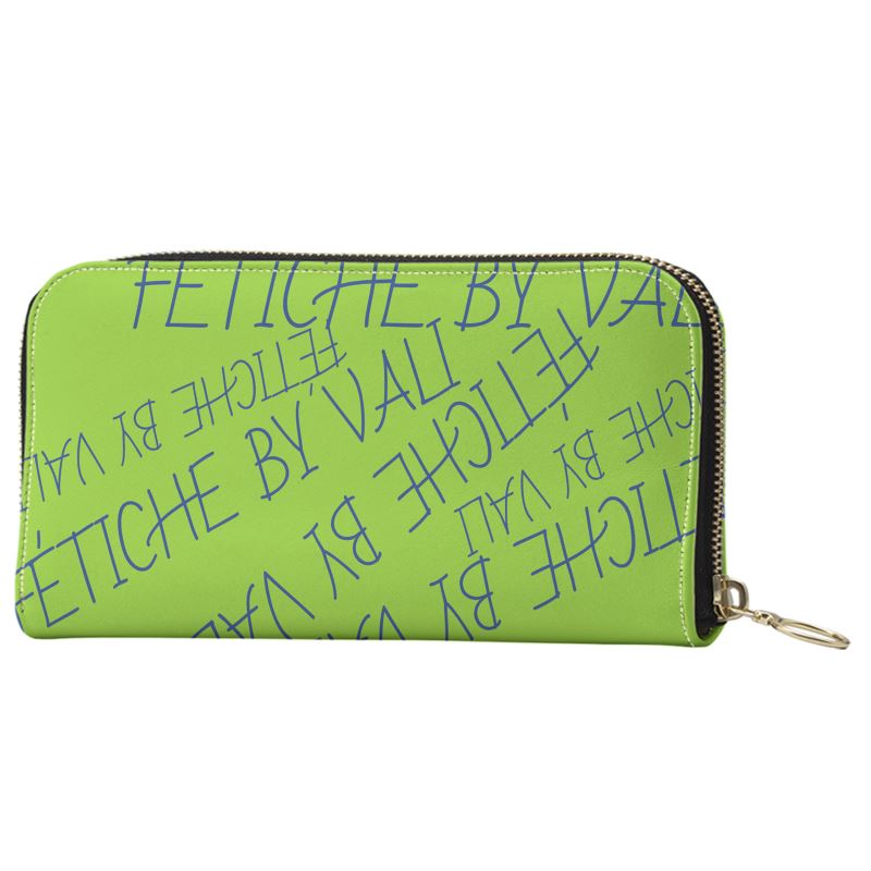 FÉTICHE BV  Go Hard Leather Wallet (Lime Green)