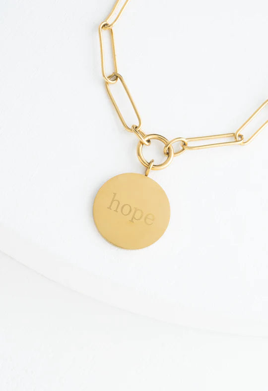 Have Hope And Heart Chain Necklace