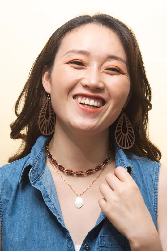 The Abide Wooden Earrings