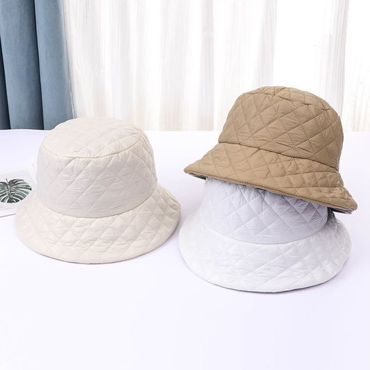 Autumn And Winter British Fashion Down Jacket Cotton Outdoor Minimalist Diamond Hat