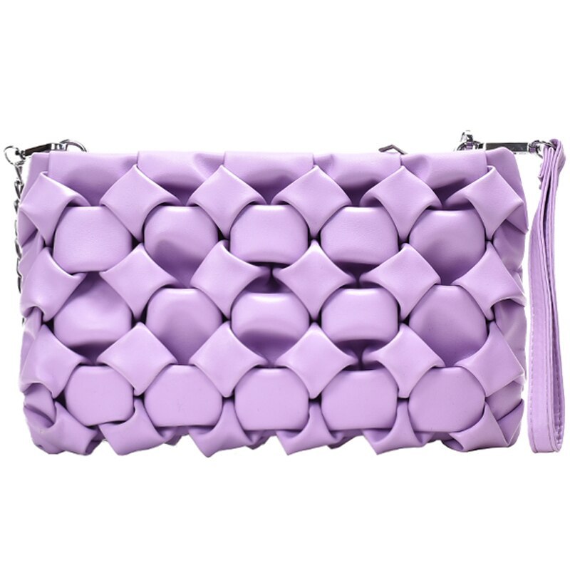 Woven Crossbody Chain  Bag