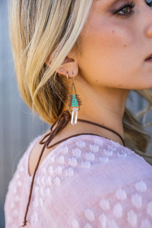 Crystal Drop Earrings