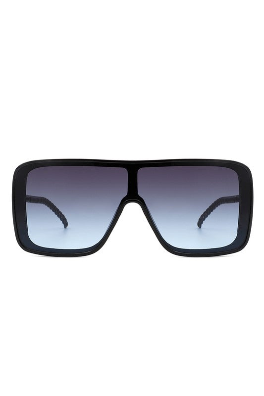 Square Fashion Flat Top Oversize Retro Sunglasses Success