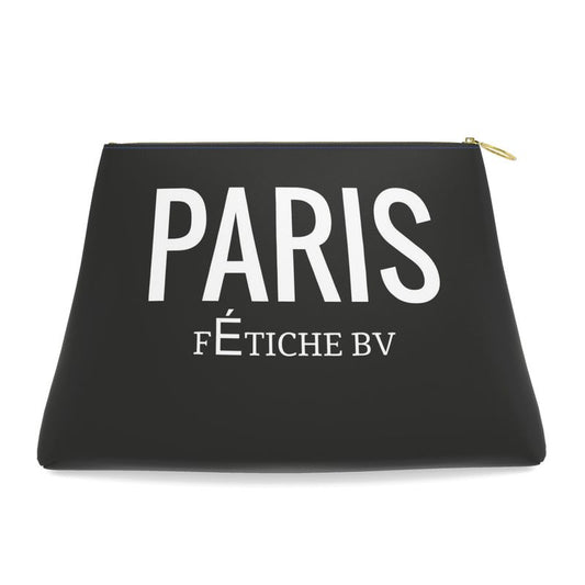 FÉTICHE BV  Paris Designer  Clutch Bag (Black)