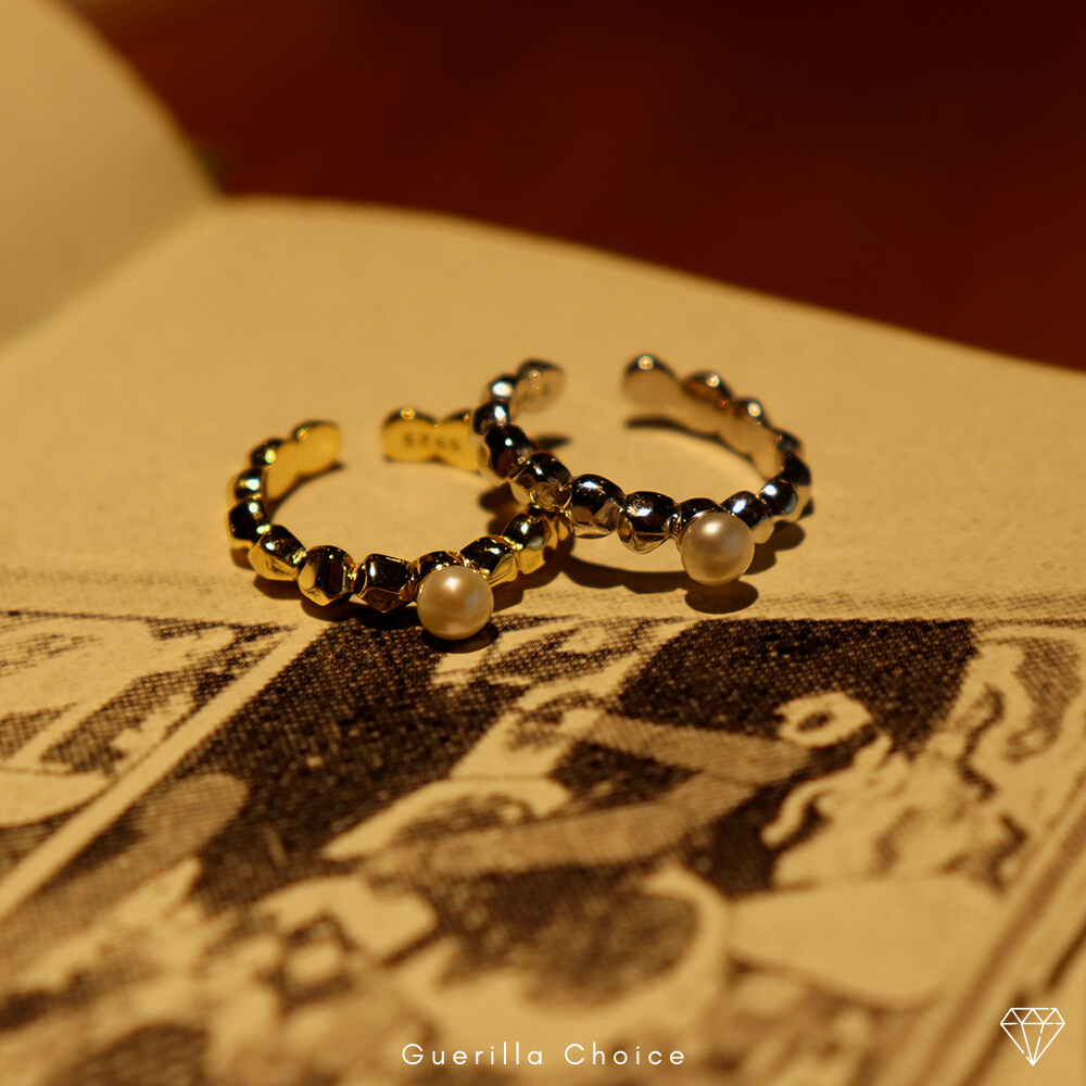 JASMINE PEARL CHARM RING