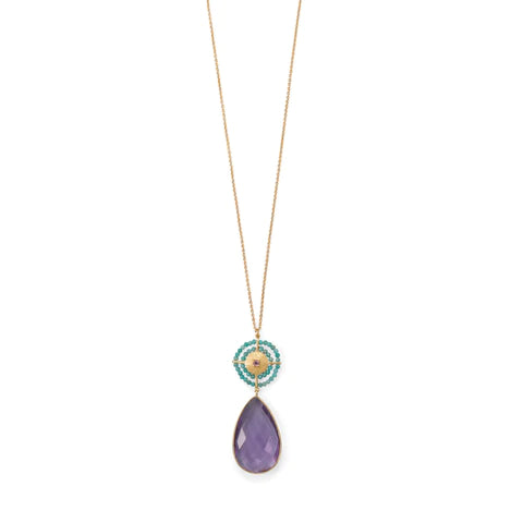 Amethyst and Amazonite Necklace