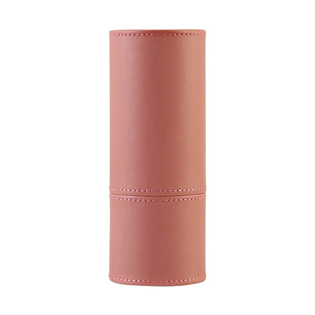 PU Leather Brush Tube Box