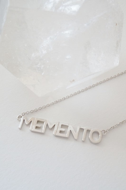 MEMENTO Nameplate Necklace - Sale