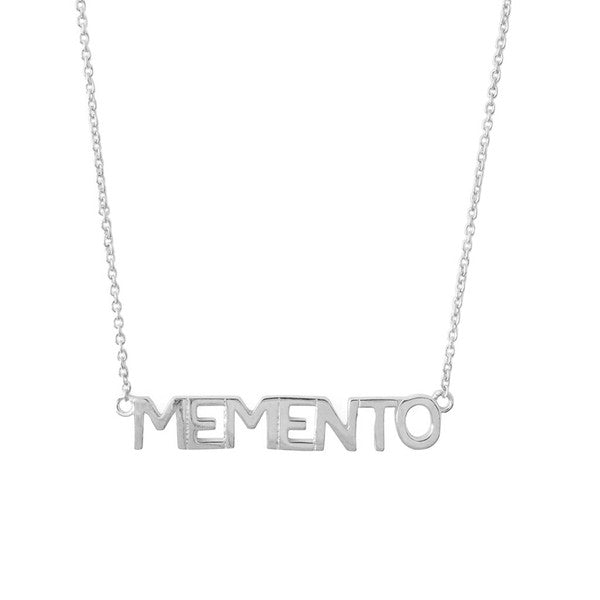 MEMENTO Nameplate Necklace - Sale