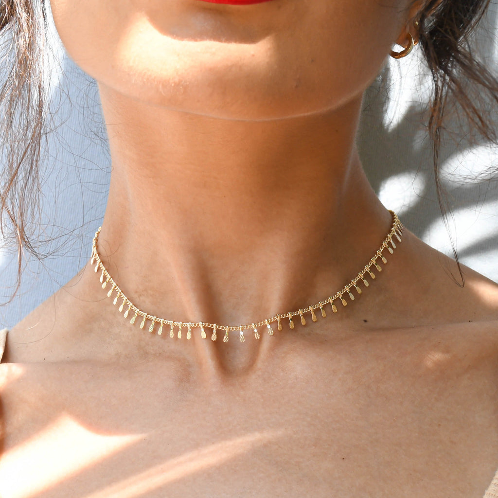 Rose + Gold + Silver Fringe