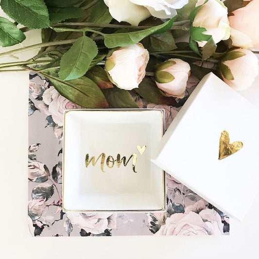 Mom Ring  Dish with (Includes gift box)