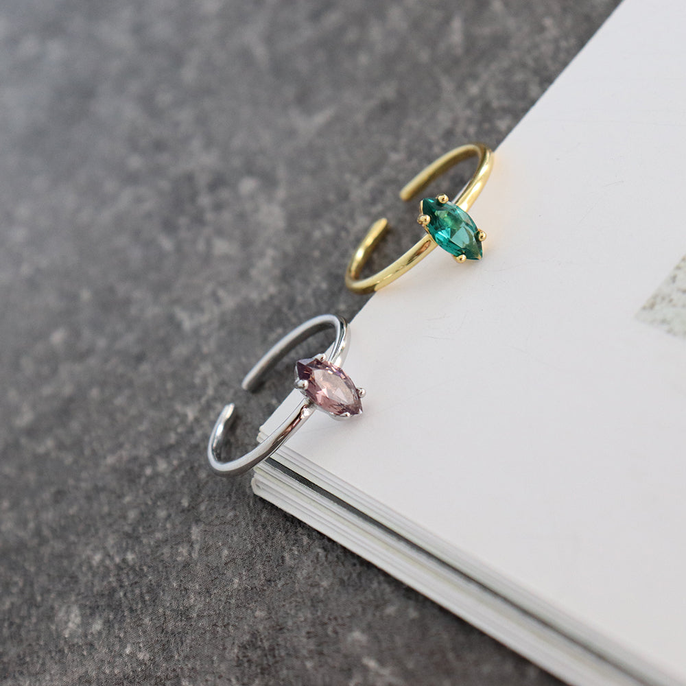 AMELIE CRYSTAL CHARM RING