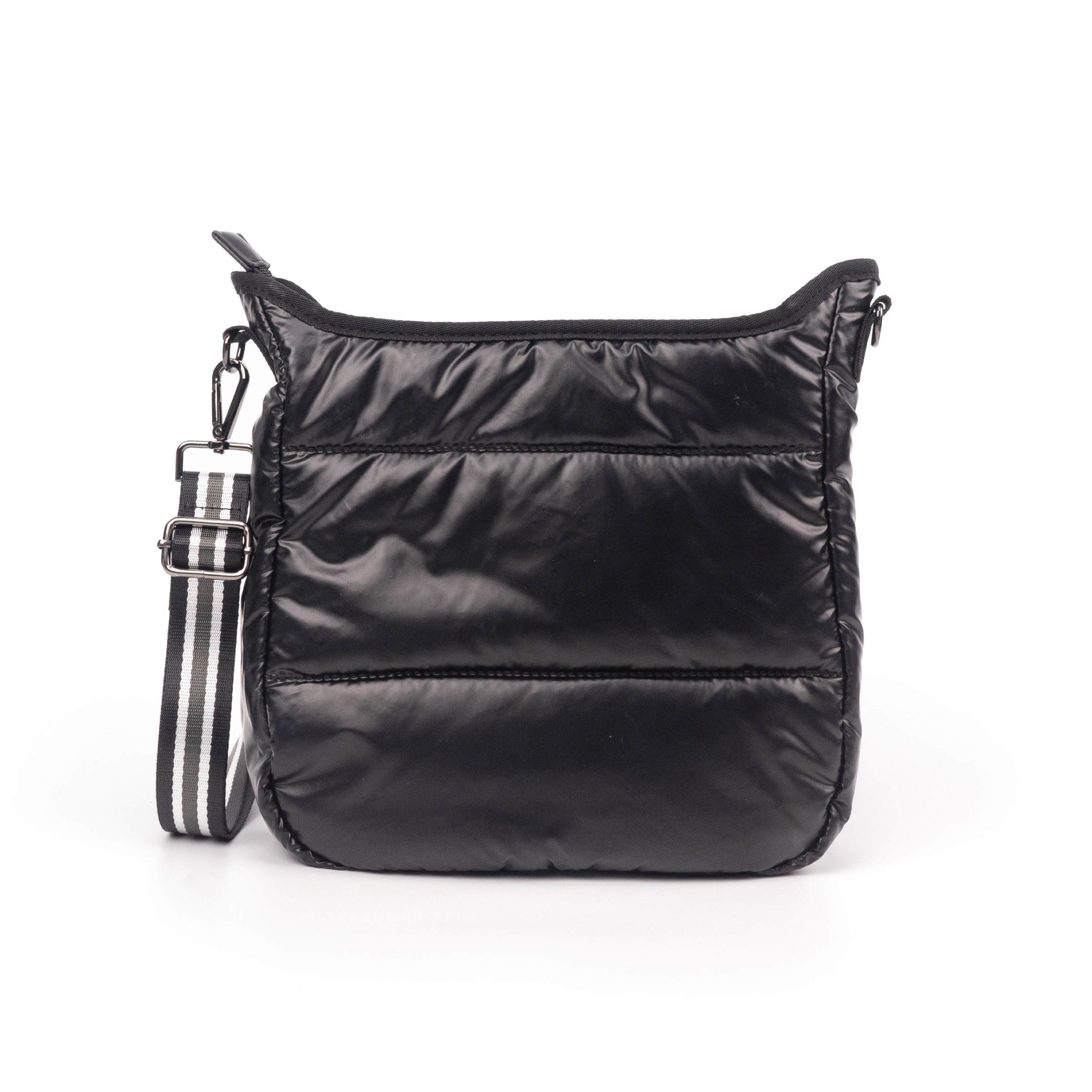 The Carina Puffer Crossbody - Black