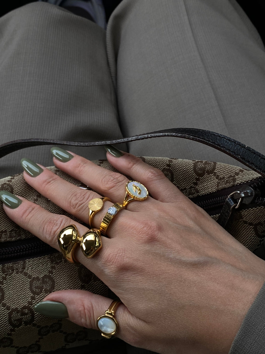 Cossete Crystal Gold Ring