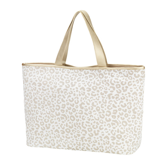 Natural  Leopard  Alley Tote