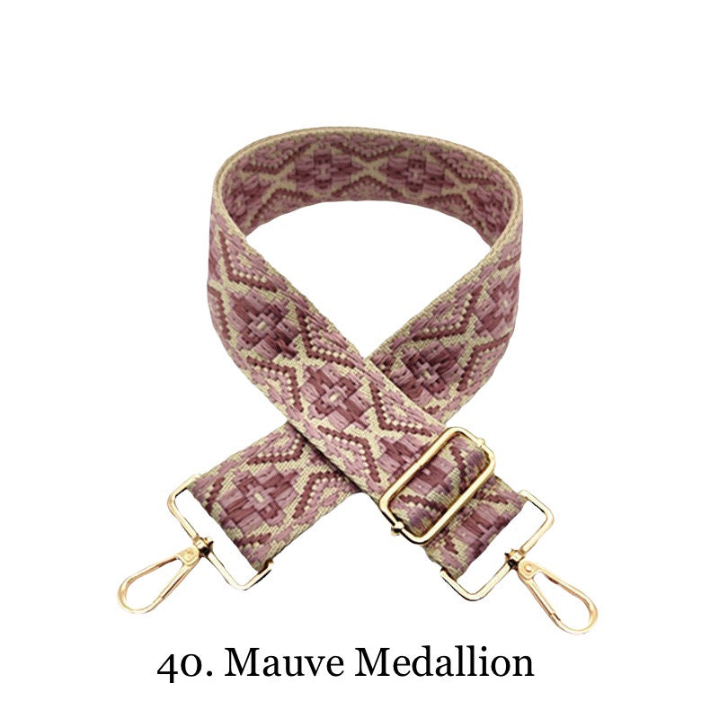 The James | Clear with Brown Trim Sling Bag - Pick Your Strap