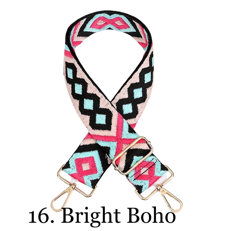 The Nora | Clear with Black Trim Stadium Courier- Pick Your Strap