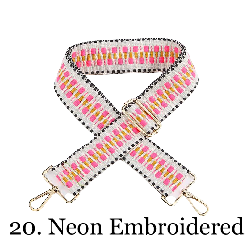 The James | Clear with Brown Trim Sling Bag - Pick Your Strap