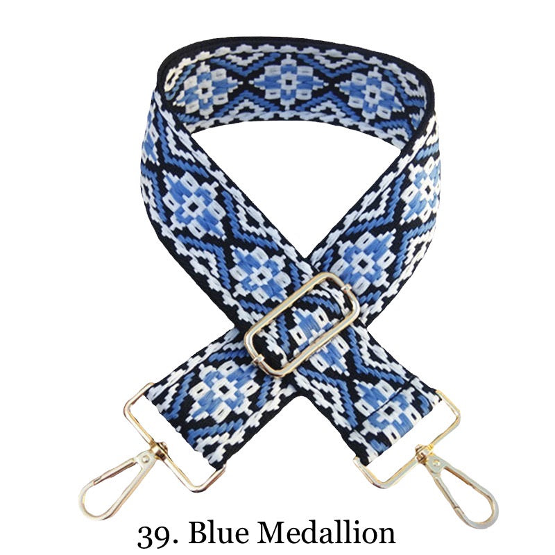 The Nora | Clear with Black Trim Stadium Courier- Pick Your Strap