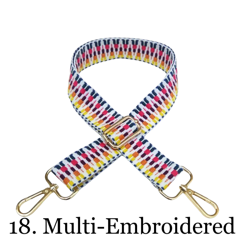 Vegan Leather Crossbody Bag (BLACK) - Pick Your Strap